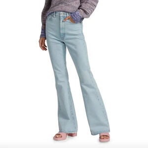 SLVRLAKE High and Dry Light Wash Indiana Flare Leg Jeans Size 31